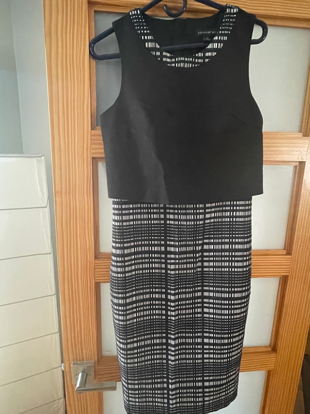 Banana Republic plaid sleeveless dress